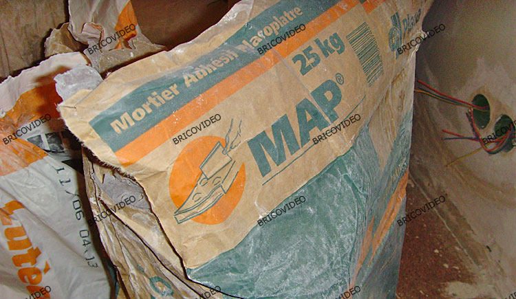 MAP mortier adhésif placoplatre